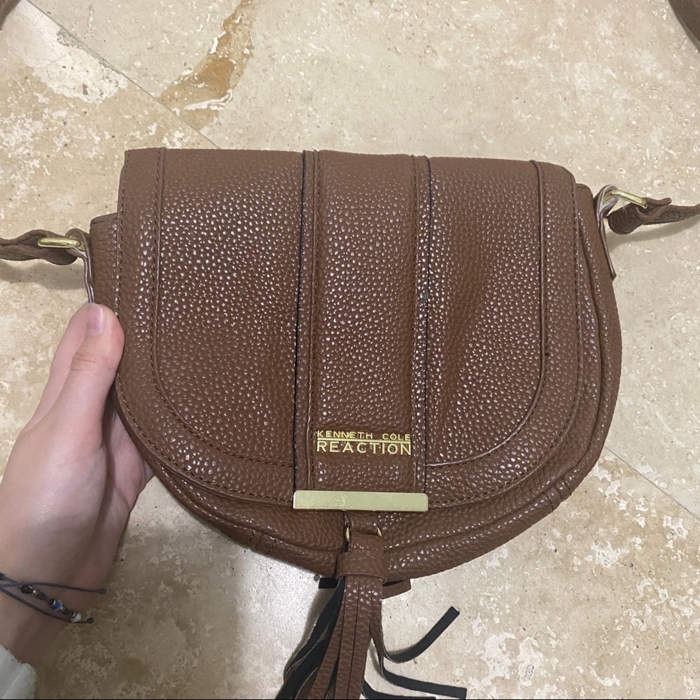 Brown Kenneth Cole crossbody purse